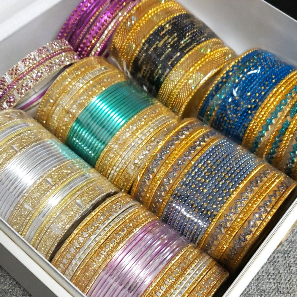 Sparkly bangles from India